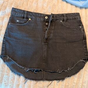 We The Free Charcoal Jean Skirt